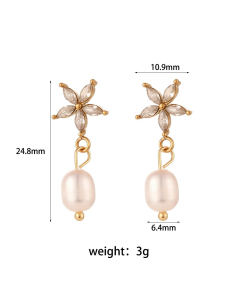 Colorza Jewelry Minimalism Popular Pearl Accessories Set Light Luxury Titanium Steel Necklace Bracelet For Women