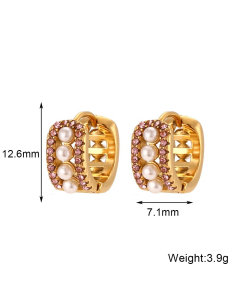 Colorza Jewelry Minimalism Popular Pearl Accessories Set Light Luxury Titanium Steel Necklace Bracelet For Women
