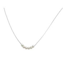 Simple Style Elegant Pearl Clavicle Chain Stainless Steel Necklace
