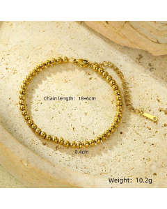 Wholesale Stainless Steel Bracelet INS Style Fashion Bracelet Plated 18K Gold Inlaid Zircon Bracelet