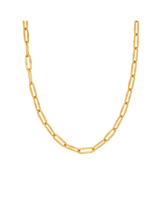 French Style Light Luxury Stainless Steel Plated 18K Gold Clavicle Chain Female Necklace
