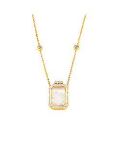 Rhinestone Inlaid Bottle Pendant Necklace Wholesale Stainless Steel Necklace 