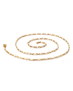 Casual Vacation Round Stainless Steel Enamel 18K Gold Plated Necklace