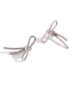 Wholesale Stainless Steel Earrings Snail Flower Stud Earrings-Steel Color-04
