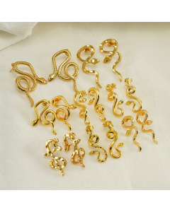 Wholesale Stainless Steel Earrings Snake-shaped Earrings 
