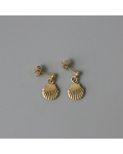 Vacation Style Small And Exquisite Starfish Shell Plated 14K Gold Stud Earring Stainless Steel Earrings 