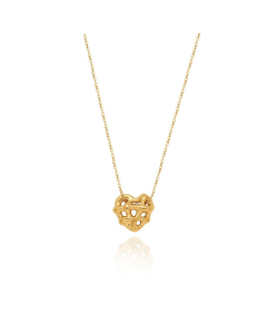 New Fashion Minimalism Woven Love Stainless Steel Pendant Necklace Earrings