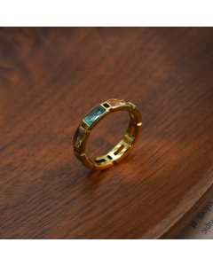 Wholesale Stainless Steel Ring Sweet Elegant Temperament Inlaid Sparkle Zircon Ring