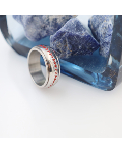 Wholesale Stainless Steel Ring Niche Personality Steel Color Roating Oil Drip Ring