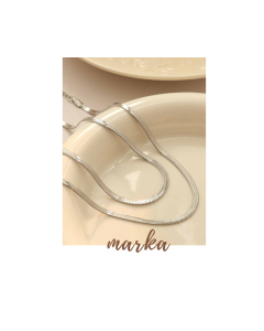 Steel Jewelry Flat Snake Chain Titanium Steel Necklace CA7810238