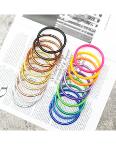 Wholesale Jelly Bangles Single Solid Color Silicone Bracelet LY881007