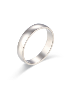 Wholesale Stainless Steel Ring Plated 18K Gold Circle Ring YK28620-Steel Color-4mm-5