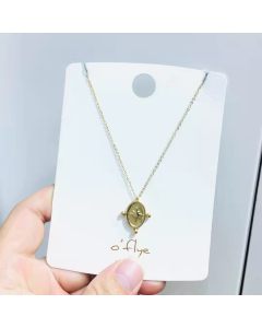 Necklace Gold Plated Charm Necklace Fashion Pendant 316L Stainless Steel Chain For Gifts