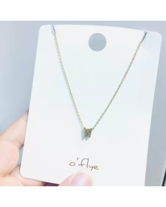 Necklace Tiny Initial Necklace Gold Color Stainless Steel Initial Necklace Letter W Necklace Minimalist Delicate Small Monogram Name Steel Necklace for Women Girls