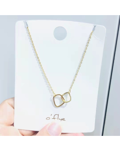 Colorza Necklacce Wholesale Gold Plated Irregular Square Pendant Necklace In Gold Plated 316L Steel Necklace