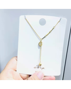 Necklace Designer Necklace In Tiny G Pendant With 316L Stainless Steel And Y Necklace In Gold Plated For Jewelry Gifts