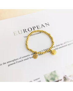 Fashion Popular Bracelet Gold Plated 316L Stainless Steel Bracelet For Lucky Hope Charm For Women Girls Gifts