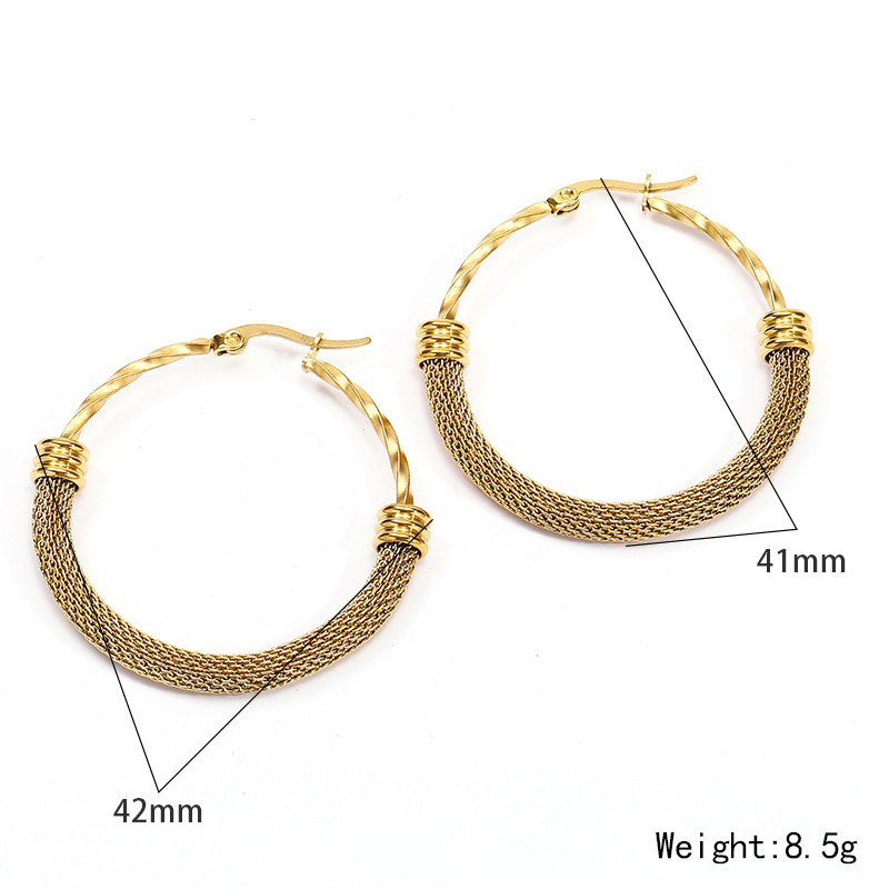 Gold Plated Stainless Steel Earrings