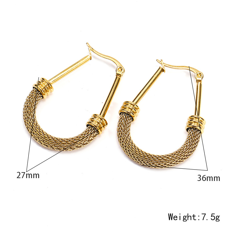 Plated Gold Earrings Stainless Steel Earrings