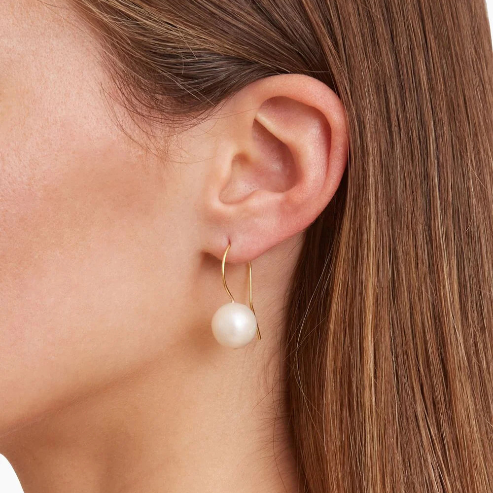 Stainless Steel Magic Color Pearl Earrings