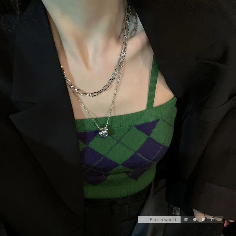 Women's Double-Layer Twin Necklace