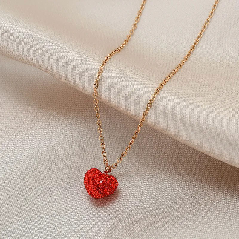 Rose Gold Heart, Stainless Steel Necklace