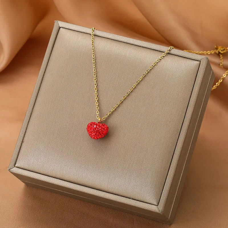 Gold Heart, Stainless Steel Necklace