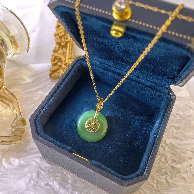 Blessed, Double-Sided, Peace Buckle Necklace
