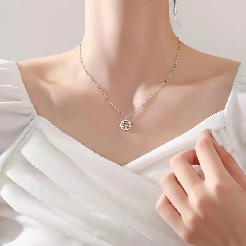 Smiley Planet, Stainless Steel Necklace