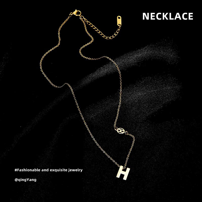 Golden Niche H, Stainless Steel Necklace