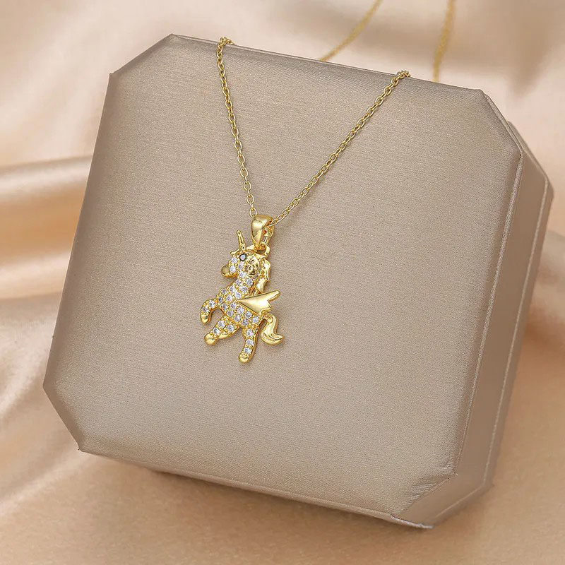 Cute Tianma, Zircon Necklace