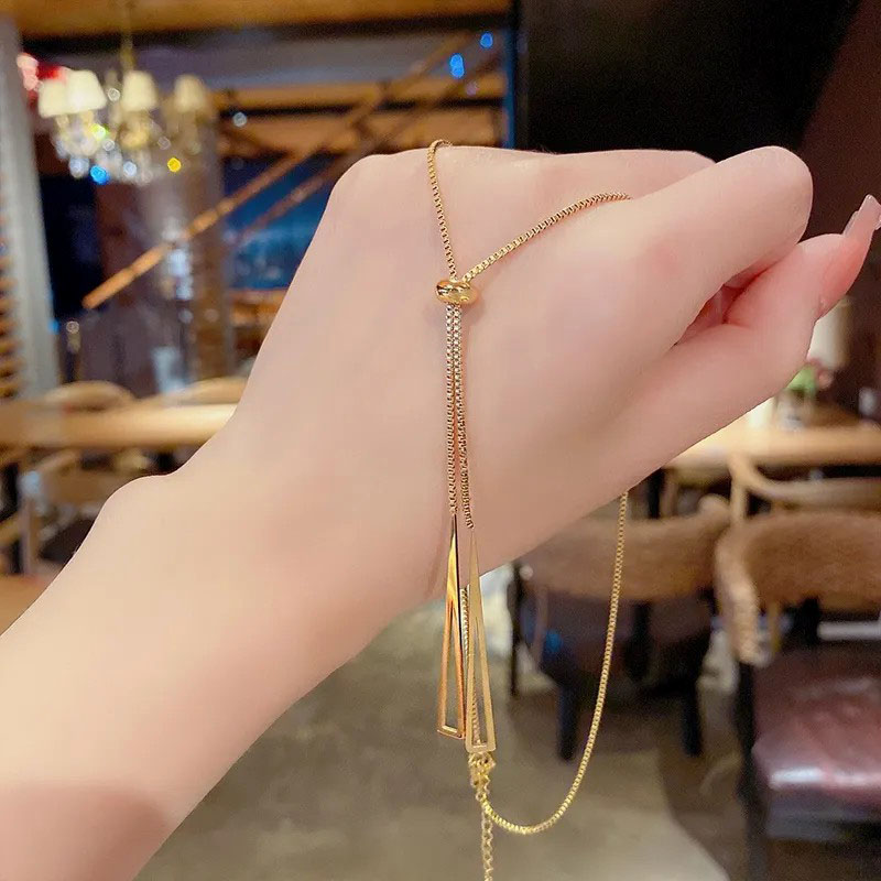 tassel, stainless steel necklace