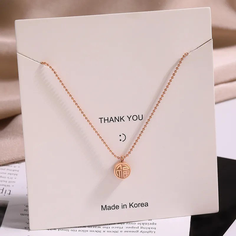 Blessed Beanie, Stainless Steel Necklace