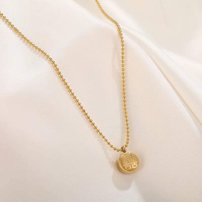 Blessed Beanie, Stainless Steel Necklace