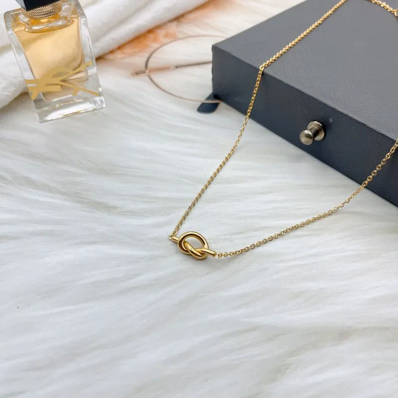  Heart Knot, Stainless Steel Necklace