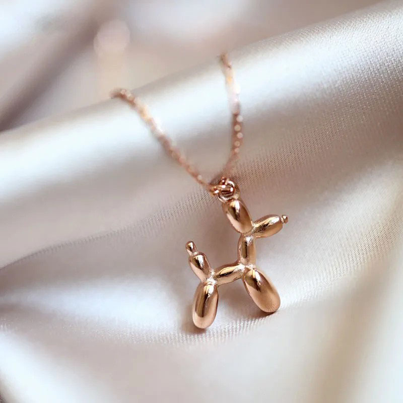  Balloon Dog, Stainless Steel Necklace