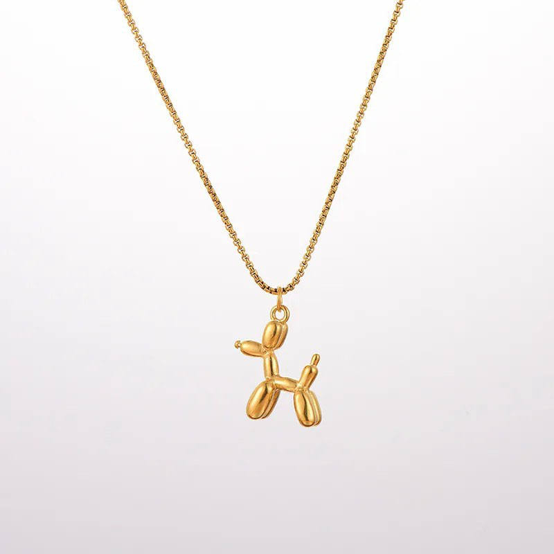 Balloon Dog, Stainless Steel Necklace