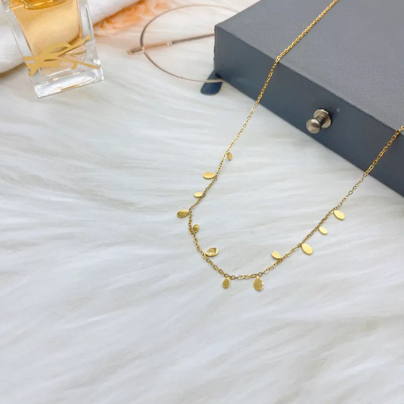 Water Drops 12, Stainless Steel Necklace