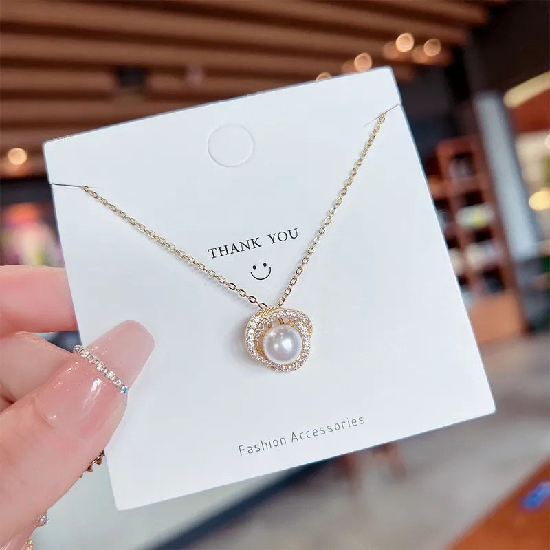 pearl flower pendent, stainless steel necklace