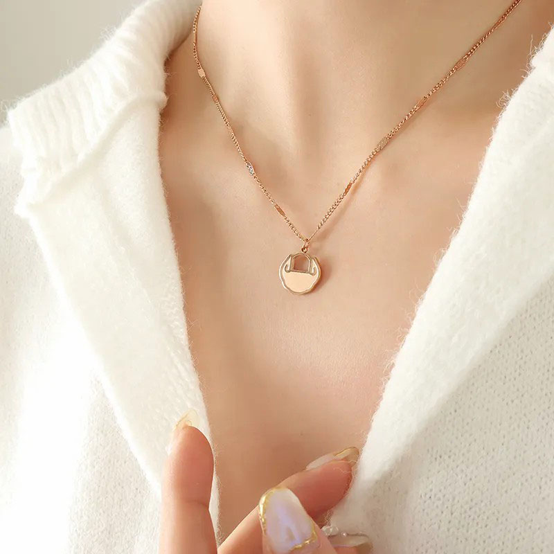 longevity lock, titaniun steel necklace