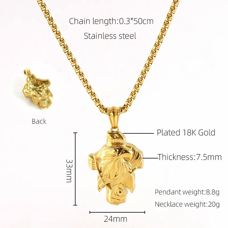 eagle pendent, stainless steel necklace