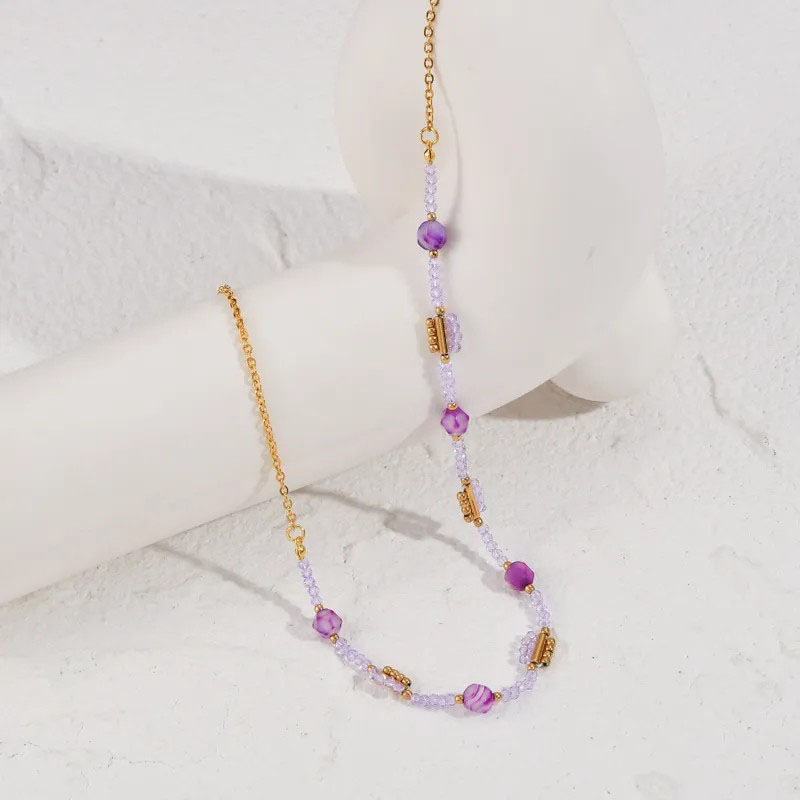 14K Gold Plated Beads Chain Necklace