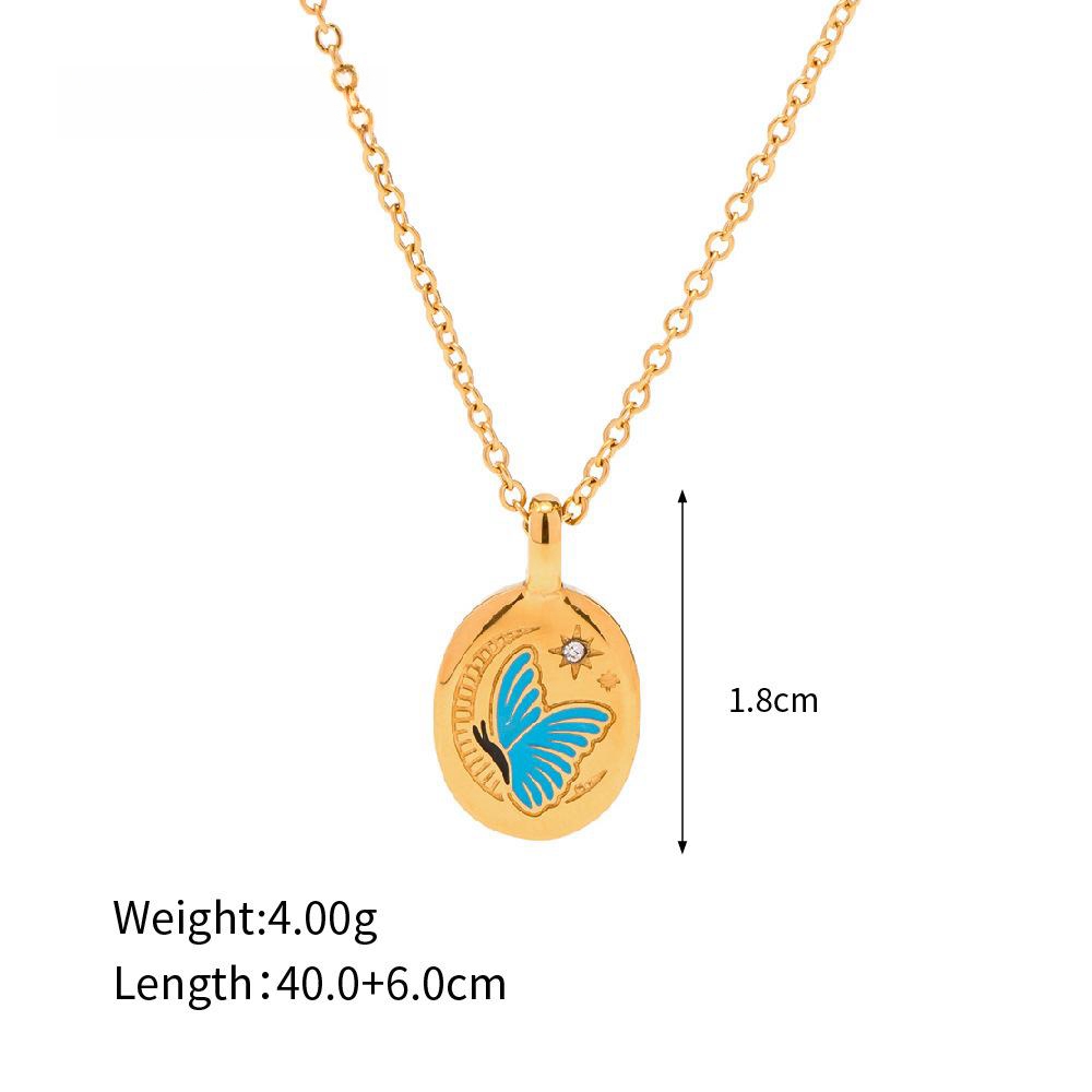 retro oval, pendent necklace