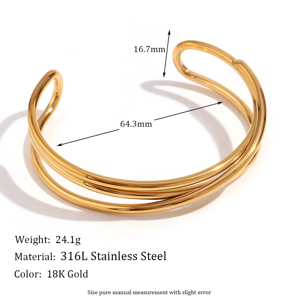 Minimalism Plated 18K Gold Bracelet