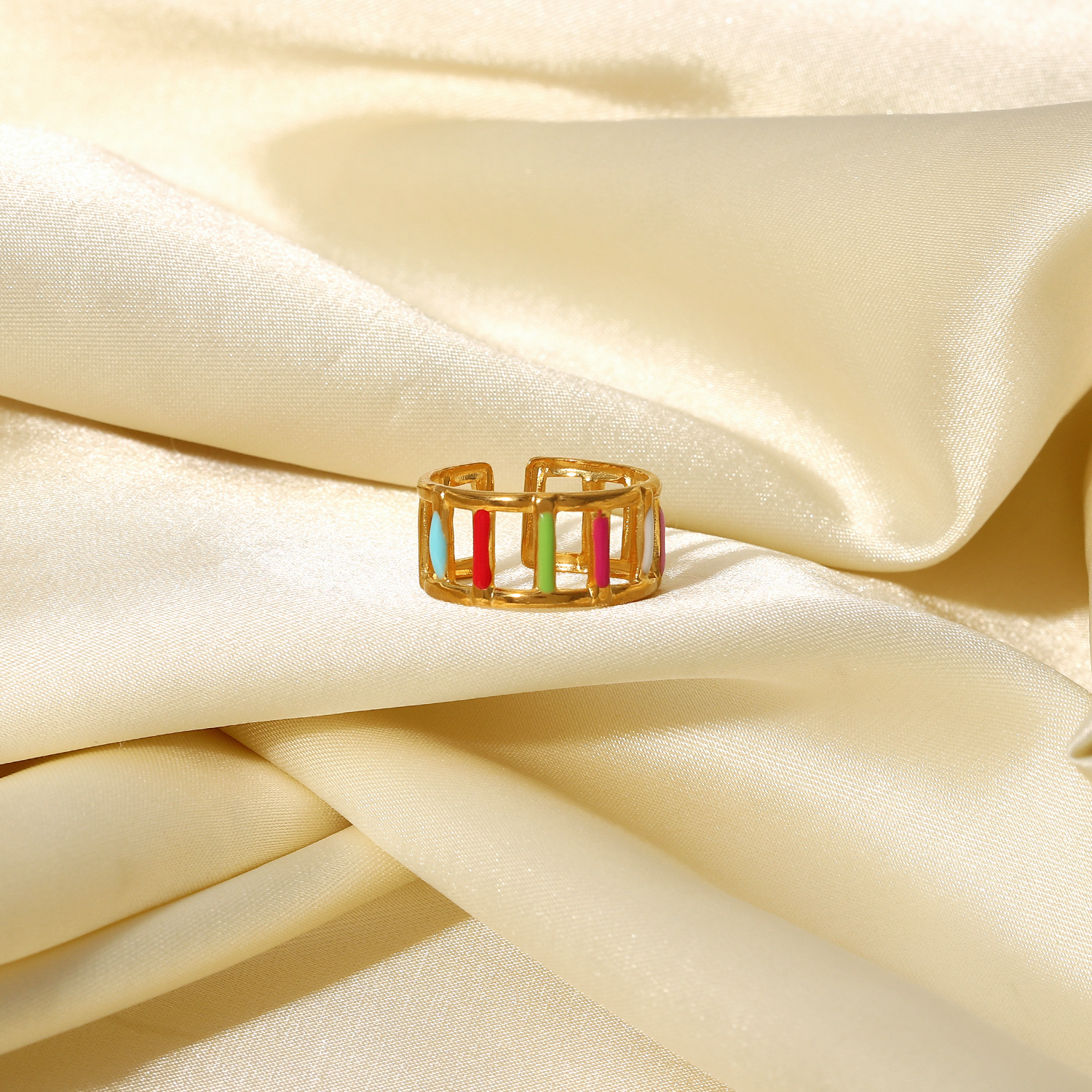 Enamel Stainless Steel Ring