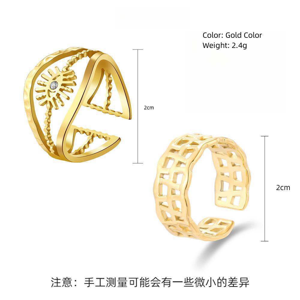 18K Gold Plated Stainless Steel Ring