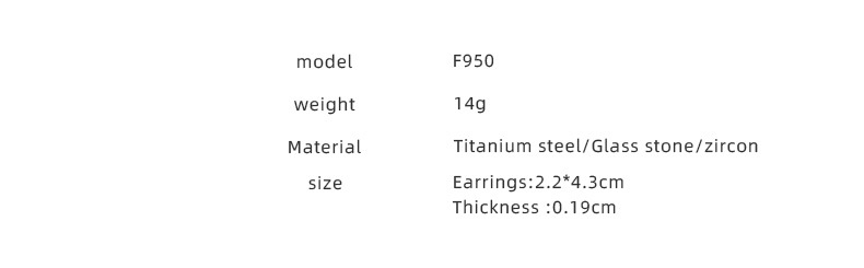  Zirconium Titanium Steel Earrings Information