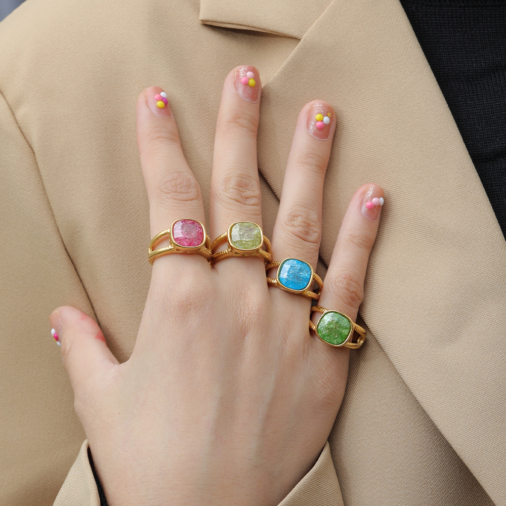 Model Show Colored Gemstone Ring