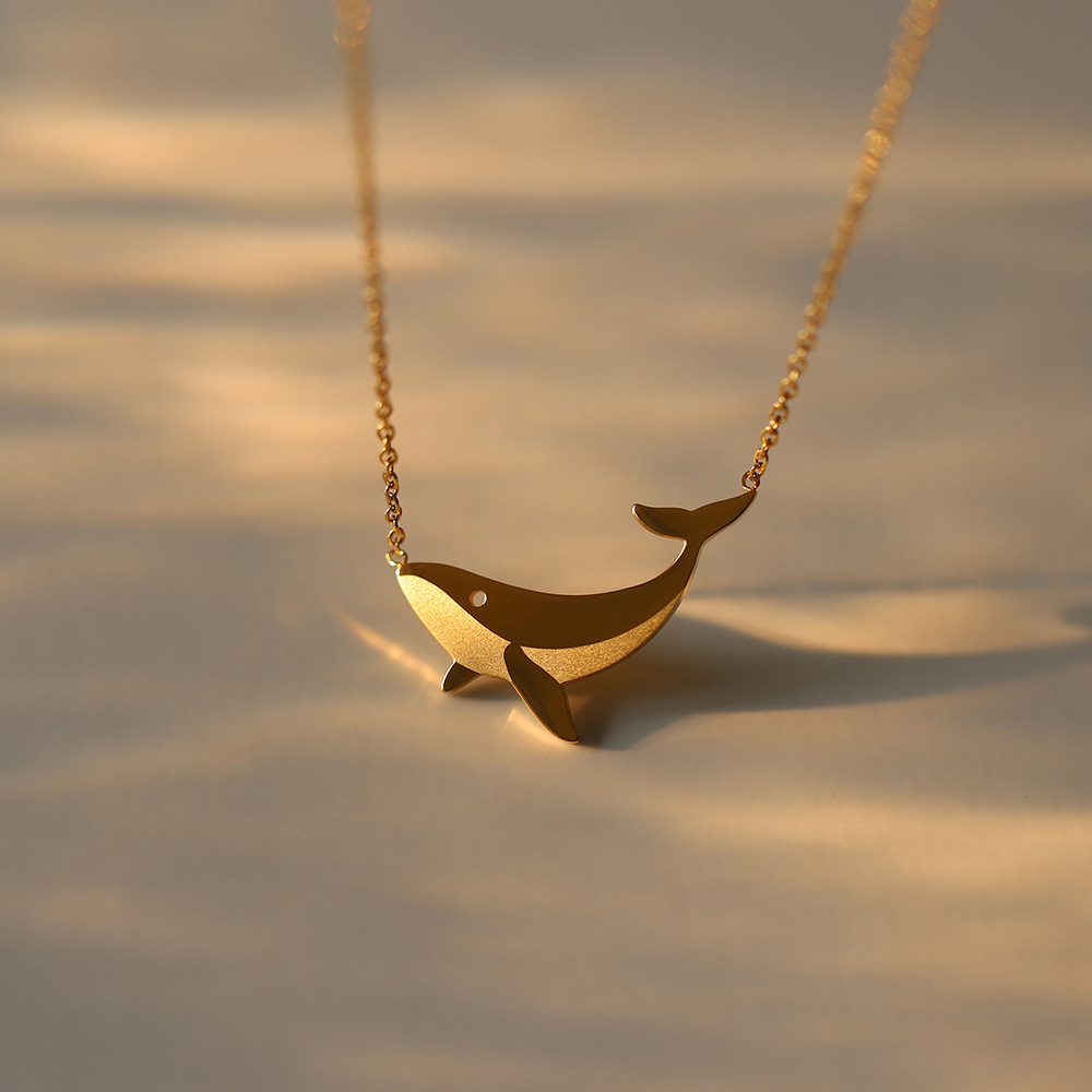 Cartoon Whale Necklace Clavicle Chain