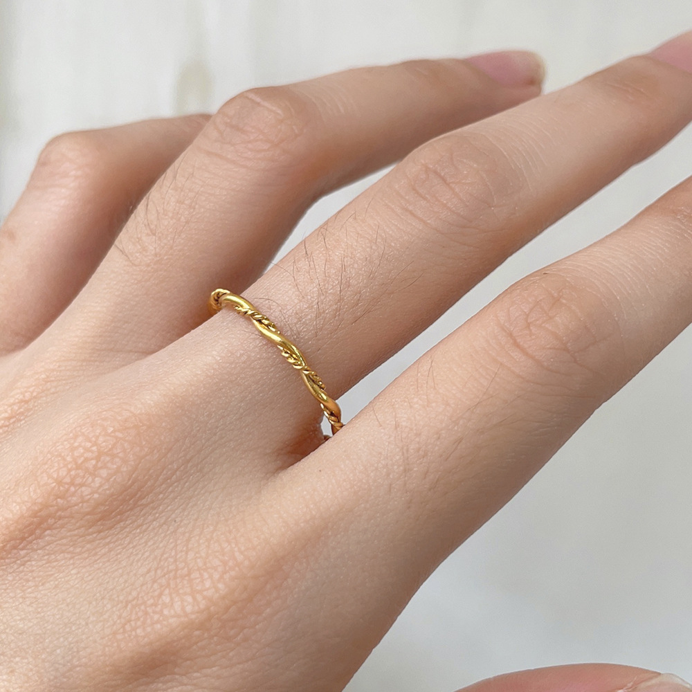 Stacked Wear Mobius Stainless Steel Ring